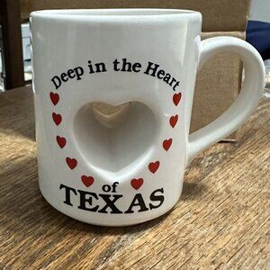 DEEP IN THE HEART OF TEXAS 9 OZ CERAMIC COFFEE MUG BY PAPEL